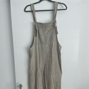 Zara cotton blend grey jumpsuit